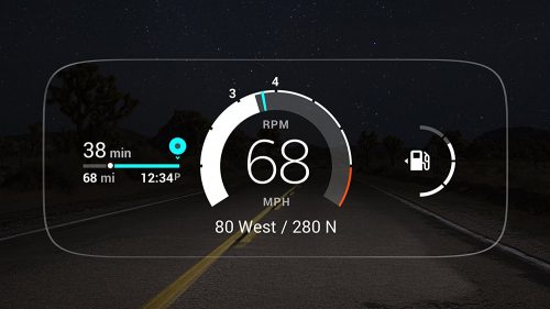 Navdy Heads Up Display - Speed