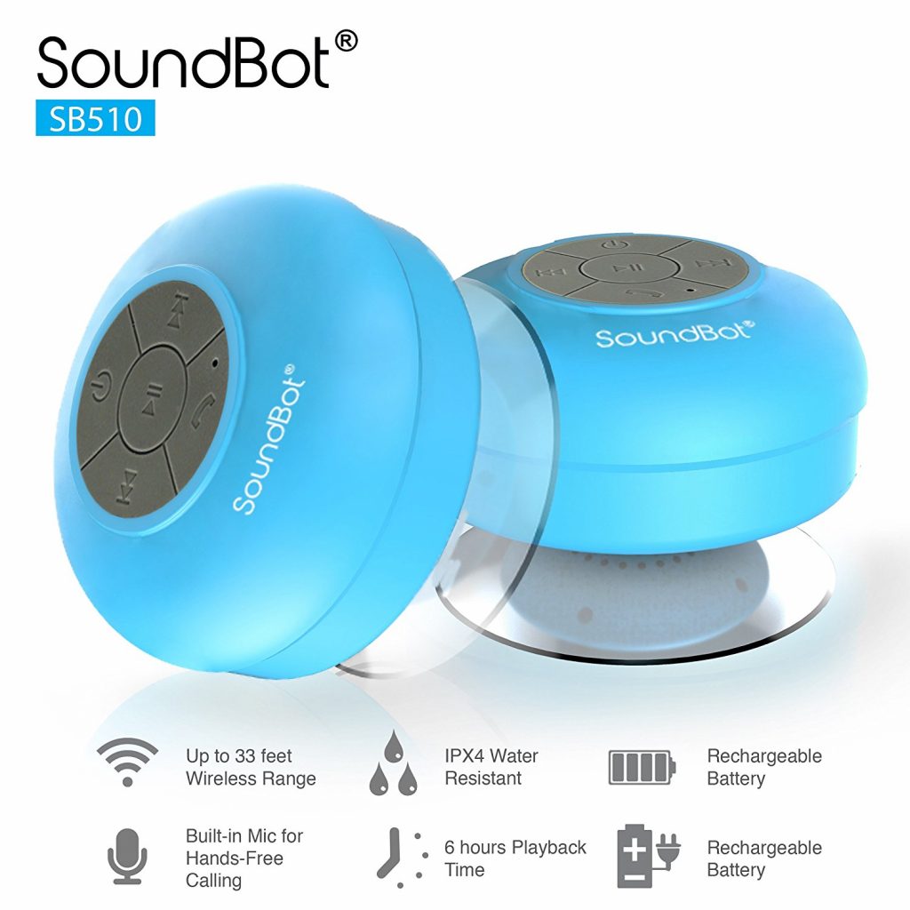 Soundbot Bluetooth Shower Speaker Features