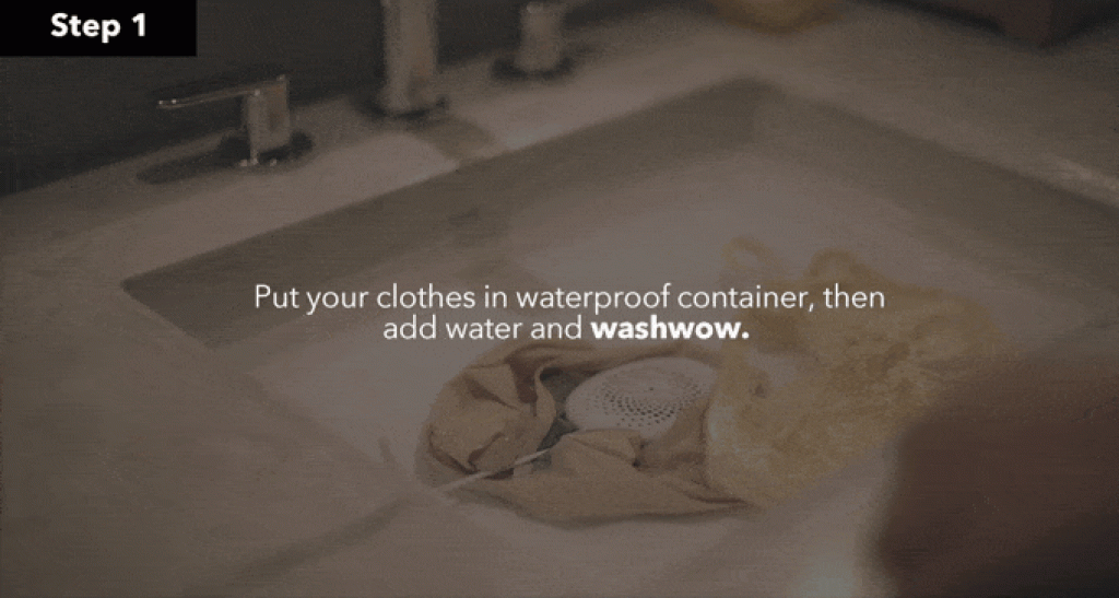 Washwow Portable Washer Travel Gadget - Step 1