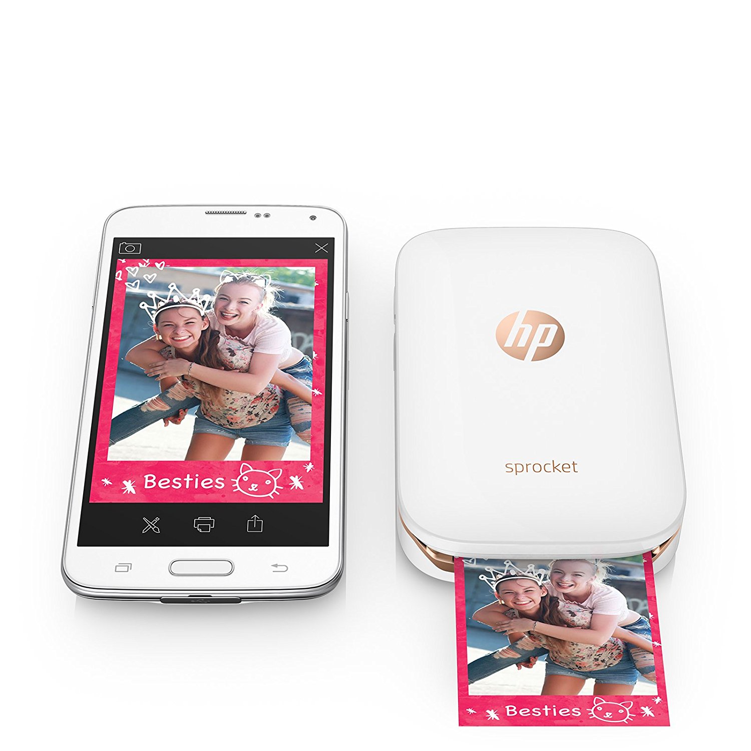 HP Sprocket - Mobile Bluetooth Inkless Printer - Legit Gifts1500 x 1500