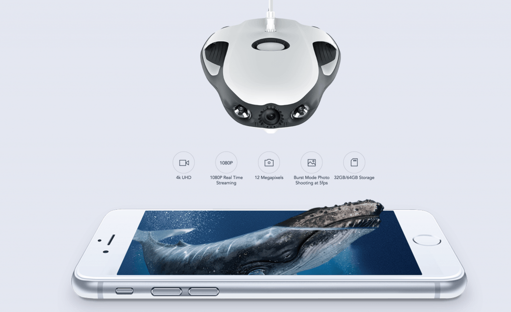 powerray fish finder drone