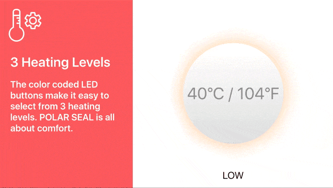heating levels polar seal
