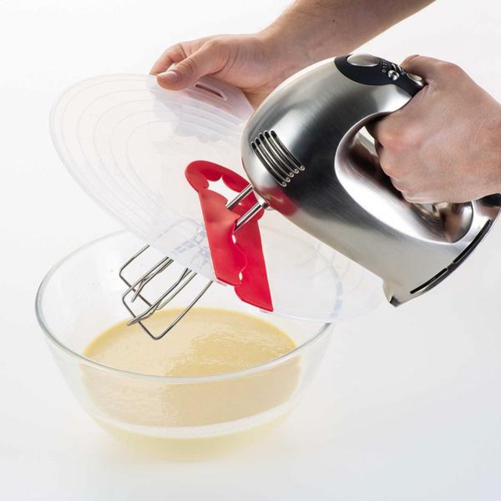 Hutzler – Paraspruzzi Per Fruste E Mixer Elettrici – Diametro 29,8 Cm, Trasparente E Lavabile