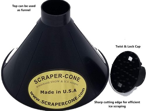 Scraper-Cone Car Ice Scraper - Easy Ice Removal - Legit Gifts