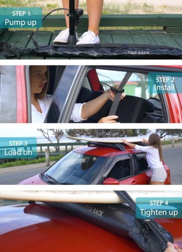 tair inflatable car roof rack steps
