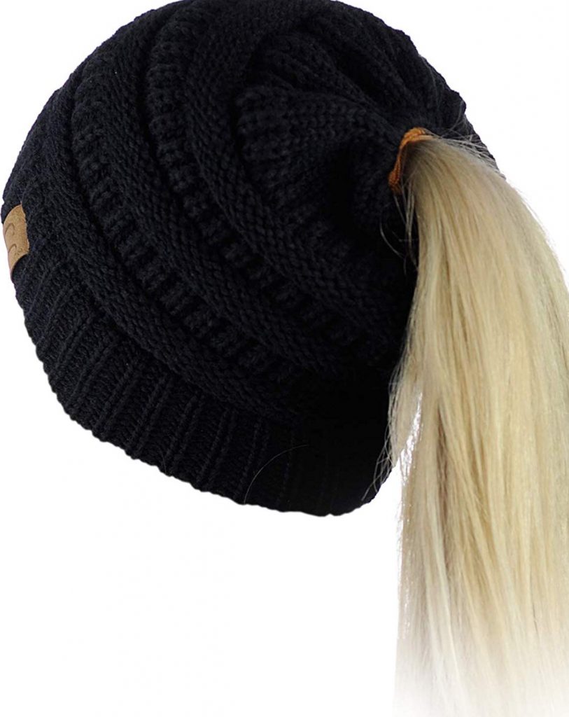Beanie ponytail - winter gifts for her