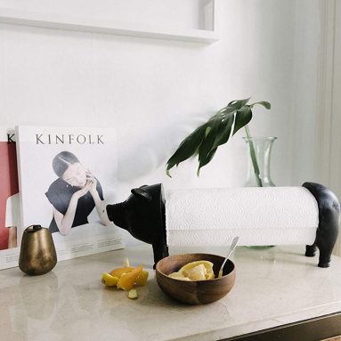 Pig Paper Towel Holder: An Antique Look