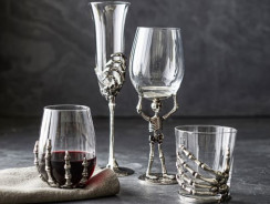 Decorative Wines with Pottery Barn Skeleton Wine Glass