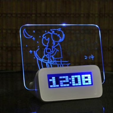 Message Board Alarm Clock Helps You Remember