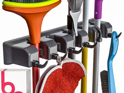 Berry Ave Broom Holder and Garden Tool Organizer for Rake or Mop Handles