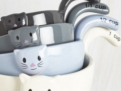 Ceramic Cat Measuring Cups/Spoons