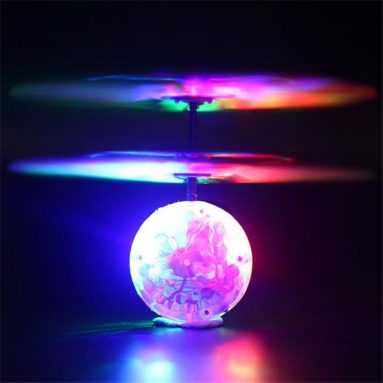 Flying LED Disco Ball Moves With Your Hand