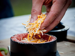 Grillaholics Stuffed Burger Press – Hamburger Patty Maker for Grilling