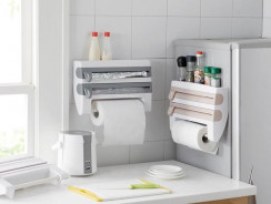 4 in 1 Kitchen Wrap Dispenser (Tinfoil, Plastic, Paper & More)