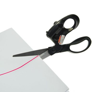 Laser Guided Scissors Help You Cut Perfectly Straight Lines