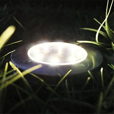 Solar Floor Light Lends Your Garden An Ethereal Look
