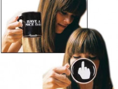 Have A Nice Day Coffee Mug Middle Finger