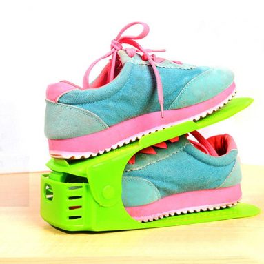 Shoe Stacker Will Double The Space Of Your Shoe Rack